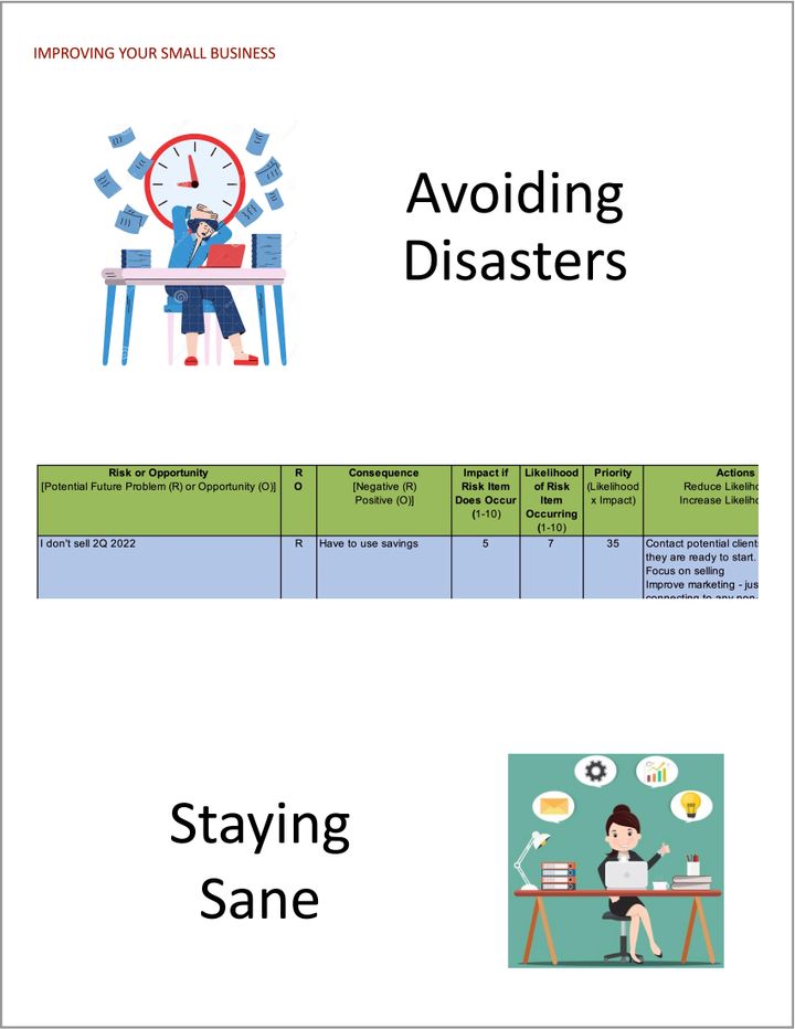 Avoiding Disasters & Staying Sane in a Small Business